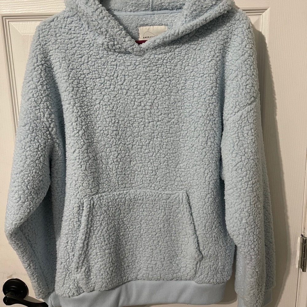 American Eagle teddy bear pull over